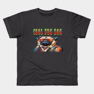 Cool Pug Dog Kids T-Shirt